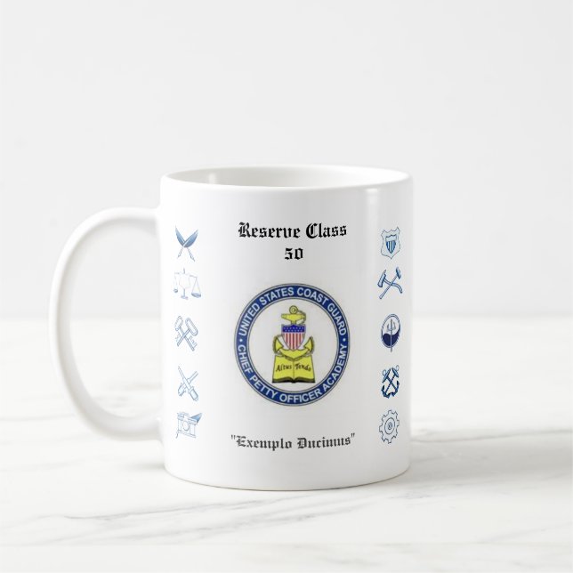 Caneca De Café Classe 50 da reserva da academia de CPOA (Esquerda)