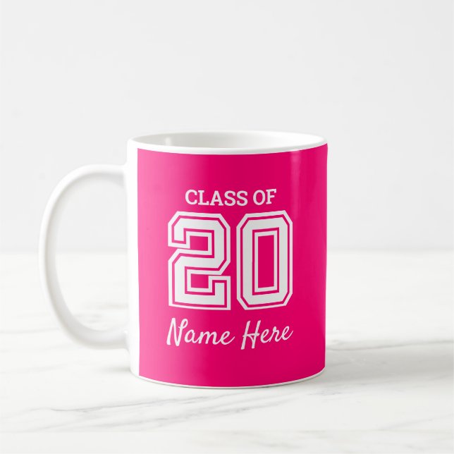 Caneca De Café Classe de 2020 personalizada (Esquerda)