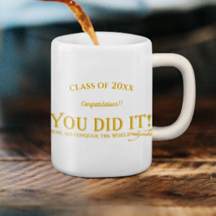 Caneca De Café Classe de 2024 VOCÊ FEZ o IT Photo Graduation