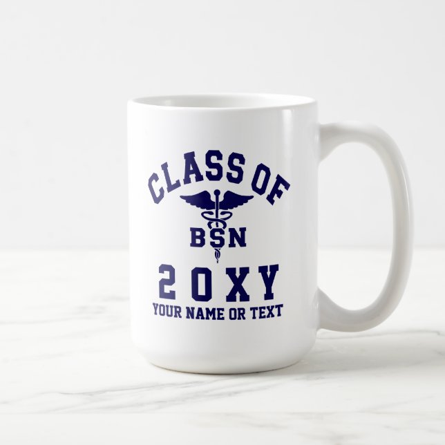 Caneca De Café Classe de 20?? BSN (cuidados) (Direita)