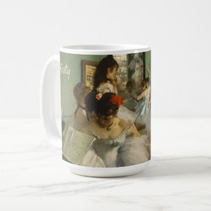 Caneca De Café Classe de balé   Edgar Degas   Dancer Personalizad