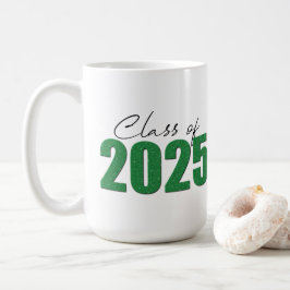 Caneca De Café Classe de brilho verde de 2025