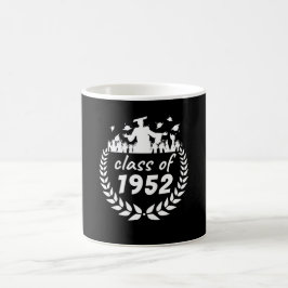 Caneca De Café classe de design de graduação ou reunião de 1952 p