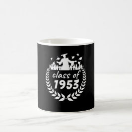 Caneca De Café classe de design de graduação ou reunião de 1953 p