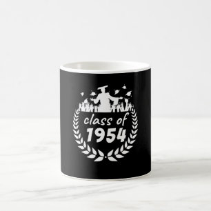 Caneca De Café classe de design de graduação ou reunião de 1954 p