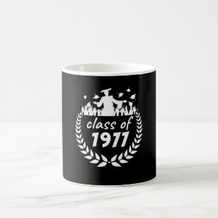 Caneca De Café classe de design de graduação ou reunião de 1977 p