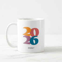 Caneca De Café Classe de Graduação das Víbias Retroativas de 2025