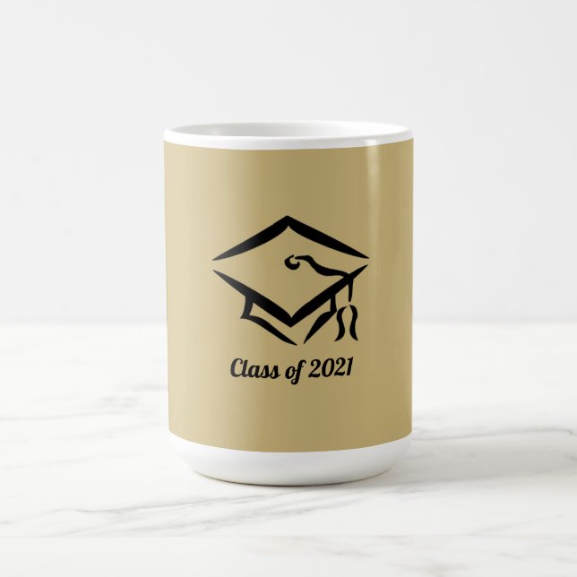 Caneca De Café Classe de Graduação de 2021 GLMBLK (Centro)