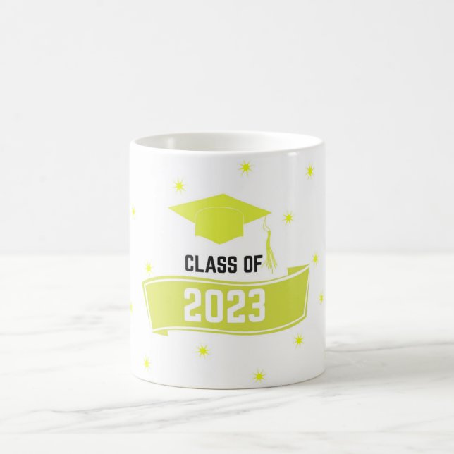 Caneca De Café Classe de graduação de 2023 com Mug inicial (Centro)