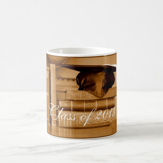 Caneca De Café Classe de Livros Clássicos de 2013 para o Formando (Centro)
