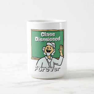 Caneca De Café Classe de Professores Despedida para sempre