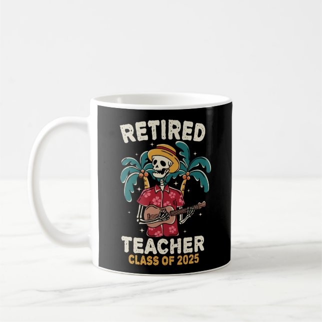 Caneca De Café Classe De Professores Reformados De 2025 (Esquerda)