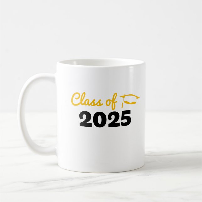 Caneca De Café Classe do ano de graduação de 2025 (Esquerda)