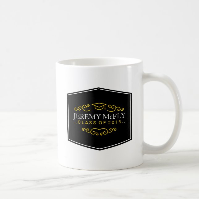 Caneca De Café Classe personalizada da graduação 2016 (Direita)