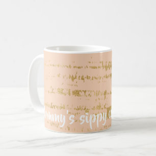 Caneca de café "Classic Dourado/Pink Mamãe Sippy C