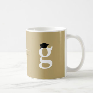 Caneca De Café Classic Grad's Monogram 'G' Mortarboard Minimalist