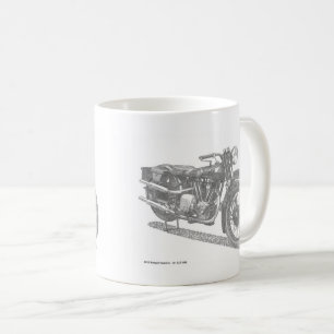 Caneca De Café Classic Motorcycle Calender (clássico britânico)