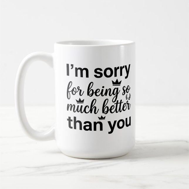 Caneca De Café Classic Mug 15 oz - Coffee and Sarcasm Unite (Esquerda)
