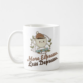 Caneca De Café Classic Mug - More Espresso. Less Depresso.