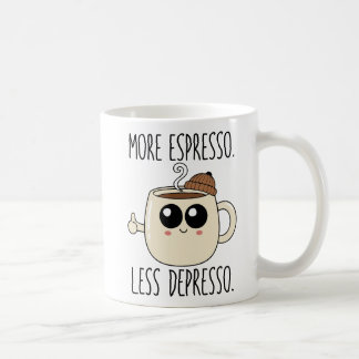 Caneca De Café Classic Mug - More Espresso. Less Depresso.