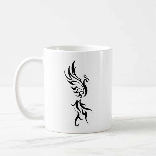 Caneca De Café Classic Tattoo Inspired Line Art Design (Esquerda)