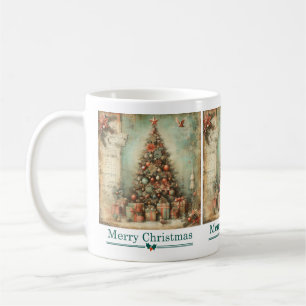 Caneca De Café Clássica Cama de Árvore de Natal