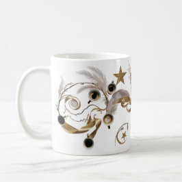Caneca de Café Clássica com Arte de Redemoinho de