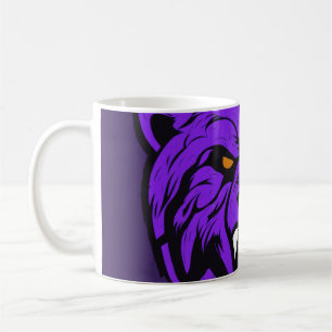 caneca de café clássica com design de tigre