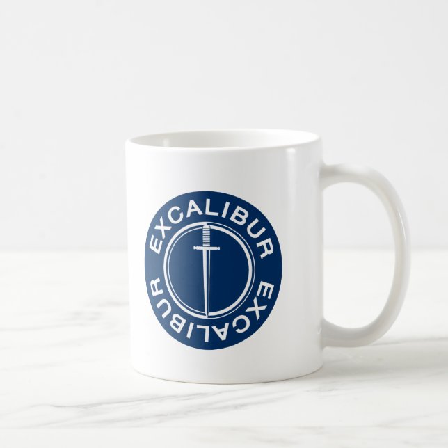 Caneca de café clássica do logotipo de Excalibur (Direita)