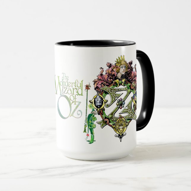 CANECA DE CAFÉ CLÁSSICA DO MAGO DE OZ com CRISTA R (Frente Esquerda)