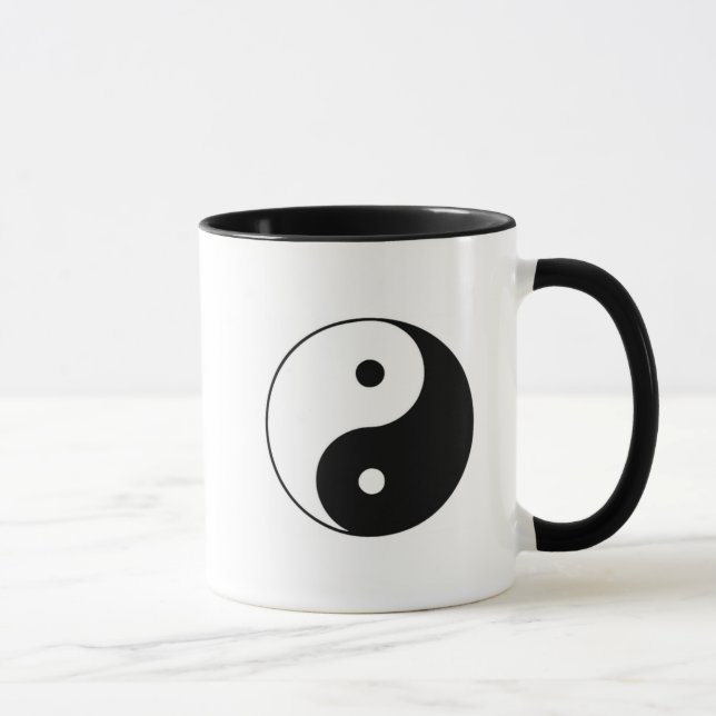caneca de café clássica do yin~yang (Direita)