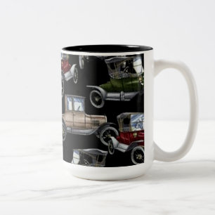 Caneca de café clássica dos carros da auto