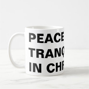 Caneca De Café Clássica "Paz E Tranquilidade No Cristo"