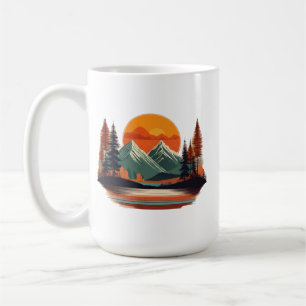 Caneca De Café Clássico 15 oz Mug - Serene Mountain Majestade