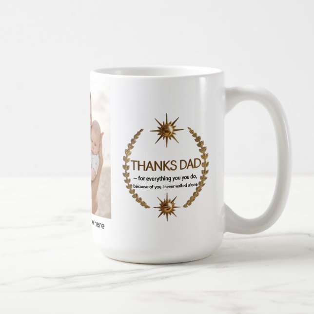 Caneca De Café Clássico 15 oz personalizado Mug (Direita)