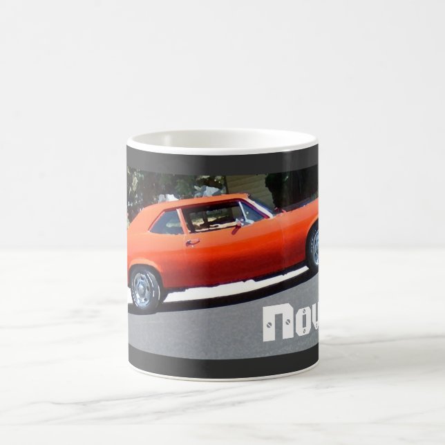 Caneca De Café Clássico 1972 Chevy Nova - Digital Art Mug (Centro)