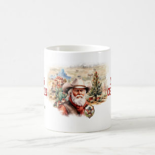 Caneca De Café Clássico aquarela Papais noeis ocidentais