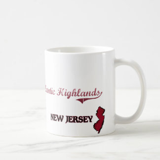 Caneca De Café Clássico atlântico da cidade de New-jersey das