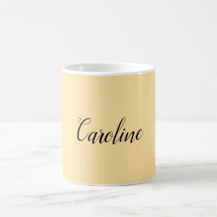 Caneca De Café Clássico - Beige Simples Simples
