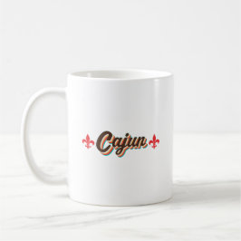 Caneca De Café Clássico Cajun Fleur-de-lis Retro Throwback Vintag