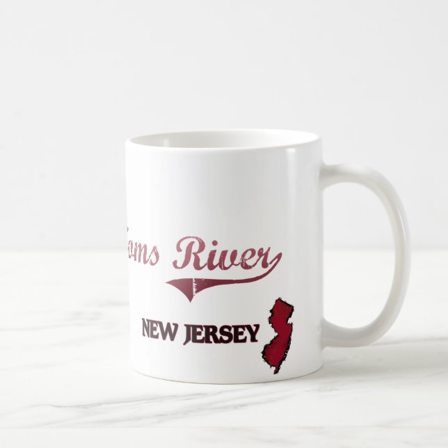 Caneca De Café Clássico da cidade de Toms River New-jersey (Direita)