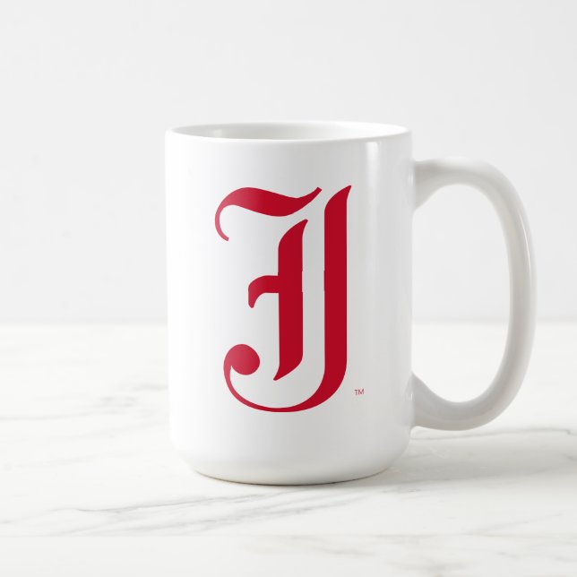 Caneca De Café Clássico da Jacksonville State University Letra JS (Direita)
