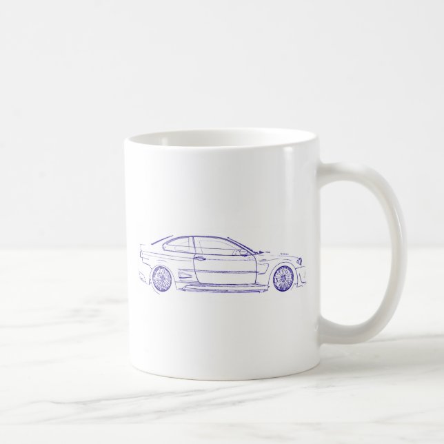 Caneca De Café Clássico de BMW E46 (Direita)