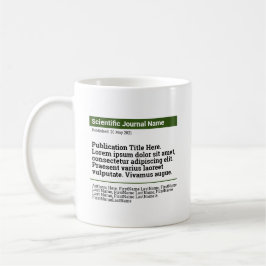 Caneca De Café Clássico de Publicação Personalizado - Verde