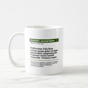 Caneca De Café Clássico de Publicação Personalizado - Verde