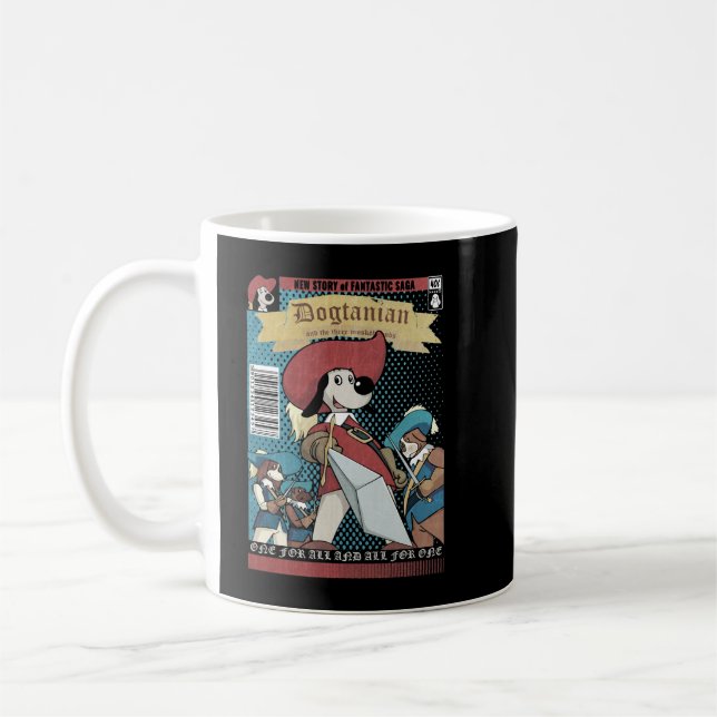 Caneca De Café Clássico Dogtaniano (Esquerda)