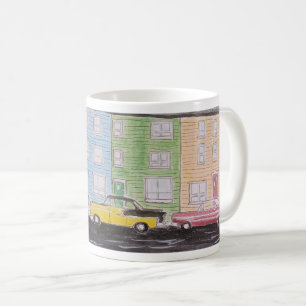 Caneca De Café clássico em johns de Rua de feijão-de-geleia na Te