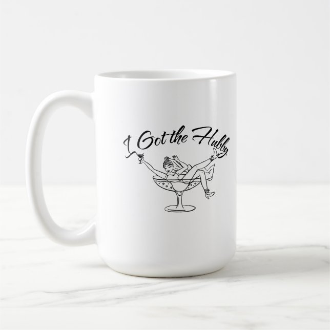 Caneca De Café Clássico Hubby Mug para Newlyweds (Esquerda)