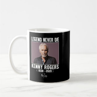 Caneca De Café Clássico Kenny Rogers Legend Nunca Morre