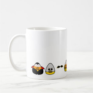 Caneca De Café Clássico Monstros de Hollywood Candy Corn Coffee 
